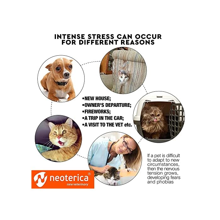 Cat Calming Collar & Pet Anti Anxiety Products - Feline Calm Pheromones Collars & Cats Stress Relief - Helps with Pee, New Zone, Aggression - Image 3
