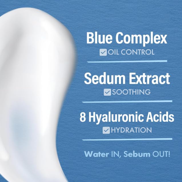 DASHU Blue Sedum Moist All-in One | Hydrating Moisturizer Face Cream 8 Types of Hyaluronic Acids | Gentle Face Moisturizer 5.07 fl oz - Image 5