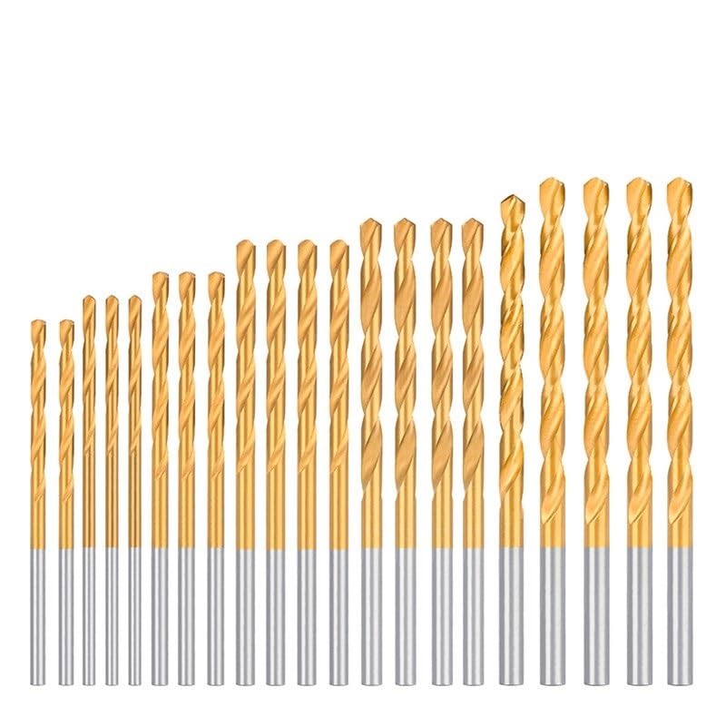 10 punte elicoidali in titanio HSS for trapano in metallo for utensili for la lavorazione del legno, fresa for fori(8.0mm)