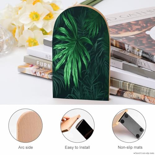 Sujetalibros de madera verde tropical soporte universal económico resistente 5