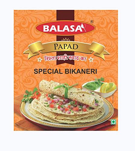 Balasa Moong Dal Papad | Moong Dal Papad Handmade | Papad for Frying | Gujarati Snacks | Snack Items for Eating | Pappadam | Fresh & Homemade Papad (400gm Pack of 1) (B09J41T9CG) Amazon Price History, Amazon Price Tracker