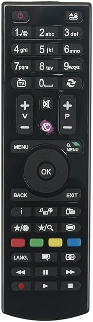 ALLIMITY RC4870 Remote Control Replaced for BUSH DLED32165HD DLED32265DVDT2S LED22134FHD LED24265HD LED32127HDDVDT DLED50287FHD DLED50265FHD DLED40265T2S DLED32165HDY DLED40287FHD