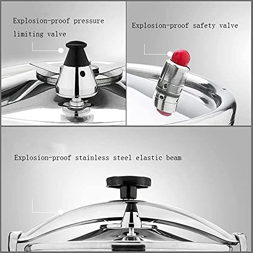 Explosion-Proof-High-Pressure-Cooking-PotLarge-Capacity-Commercial-Stainless-Steel-Pressure-Cooker-Suitable-for-Gas-Induction-PurposeSilver-15L