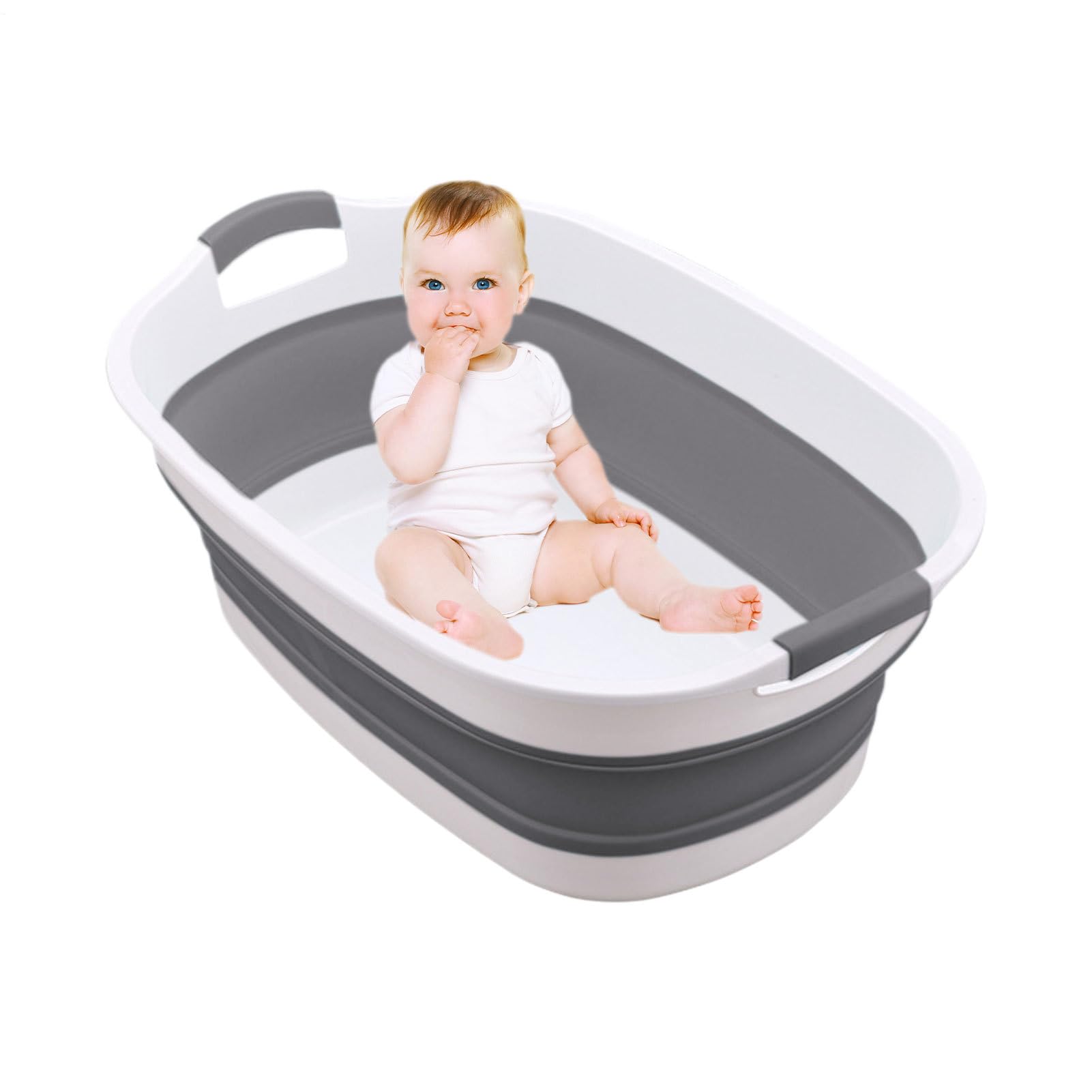 Bañera para el bebé Portátil, Plegable | Bañera Plegable para Lavado y Aseo de Perros Hogar, Viaje, Hotel, Apartamento