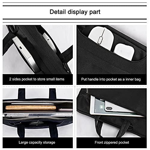 Image of Voova 14-17.3 Inch Women Men Laptop Sleeve Shoulder Bag Waterproof Carry Case