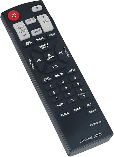 AKB73655751 Reemplazo de control remoto funciona para LG Stereo System Mini Hi-Fi CM8340 CM8440 CM4550 CM4350 CMS8440W Cms4550f Cms4550w Cms4350f