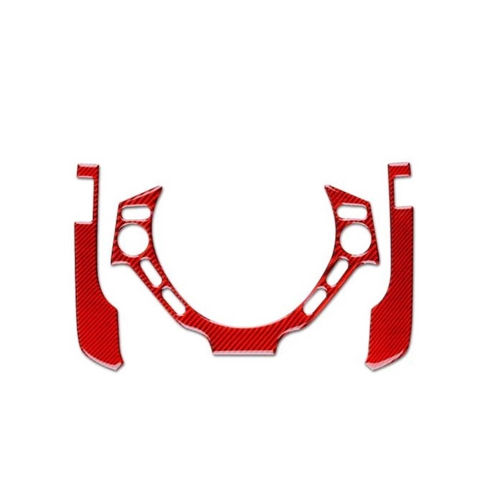 Protector de volante para GTR R35, pegatina roja para cubrir panel de botones dañado 3