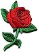 Raincol Red rose tattoo love 70s retro biker embroidered applique iron-on patch new