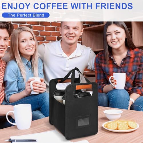 Porte-gobelet portable support de boisson réutilisable pliable 4 places - 2