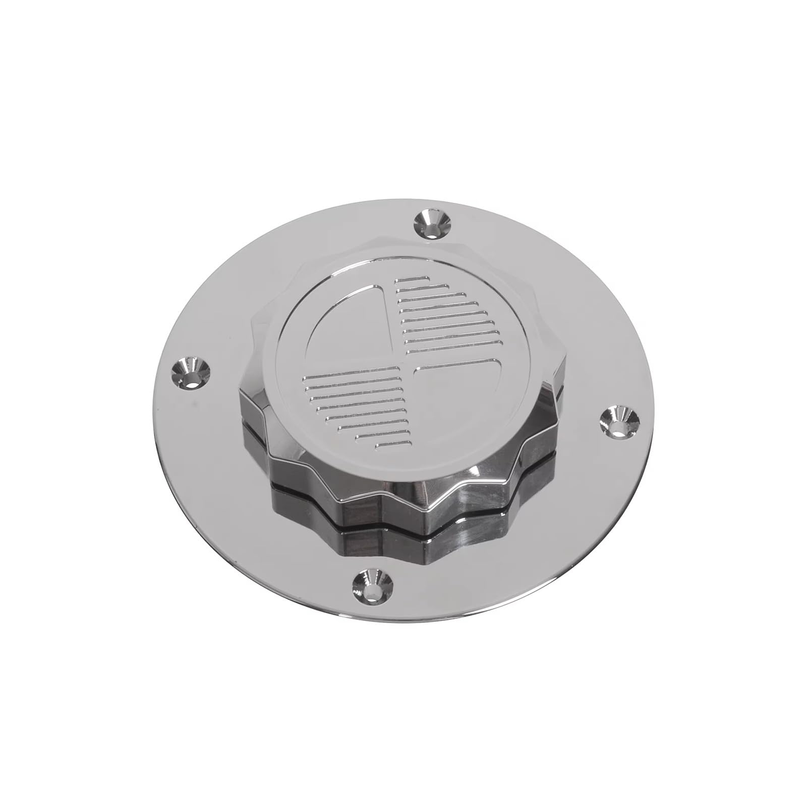 Tapa Tanque Combustible Motocicleta Tapa Aceite CNC Cubierta Tanque Gasolina Combustible Ubierta Protectora Aluminio Negra Para B&MW K Para La Serie K75(Silver)