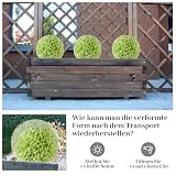 COSTWAY Kula bukszpanowa 28 cm, odporna na promieniowanie UV, do formowania, sztuczna roślina dekoracyjna, kula książkowa, dekoracyjna roślina kulista do domu, ogrodu, na balkon, wesele (zielona)