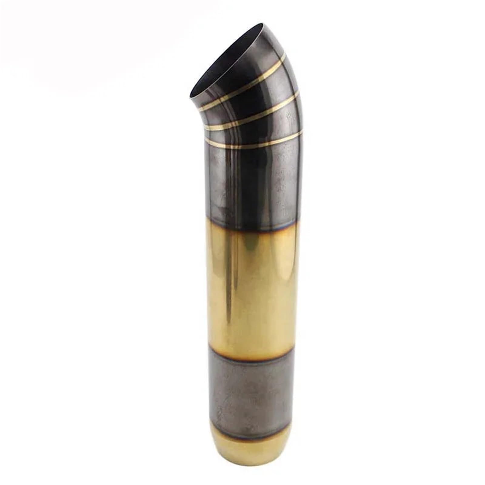 Vehicle Silencer Tłumik rury wydechowej samochodu Auto końcówka dyszy Rura tylna ze stopu aluminium Tłumik Samochodowy(Two black gold guns)