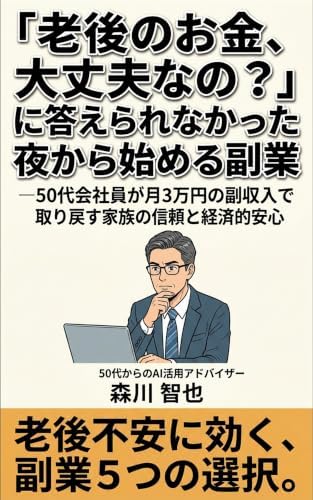 「老後のお金、大丈夫なの?」に答えられなかった夜から始める副業 50代から始めるAI仕事術シリーズ