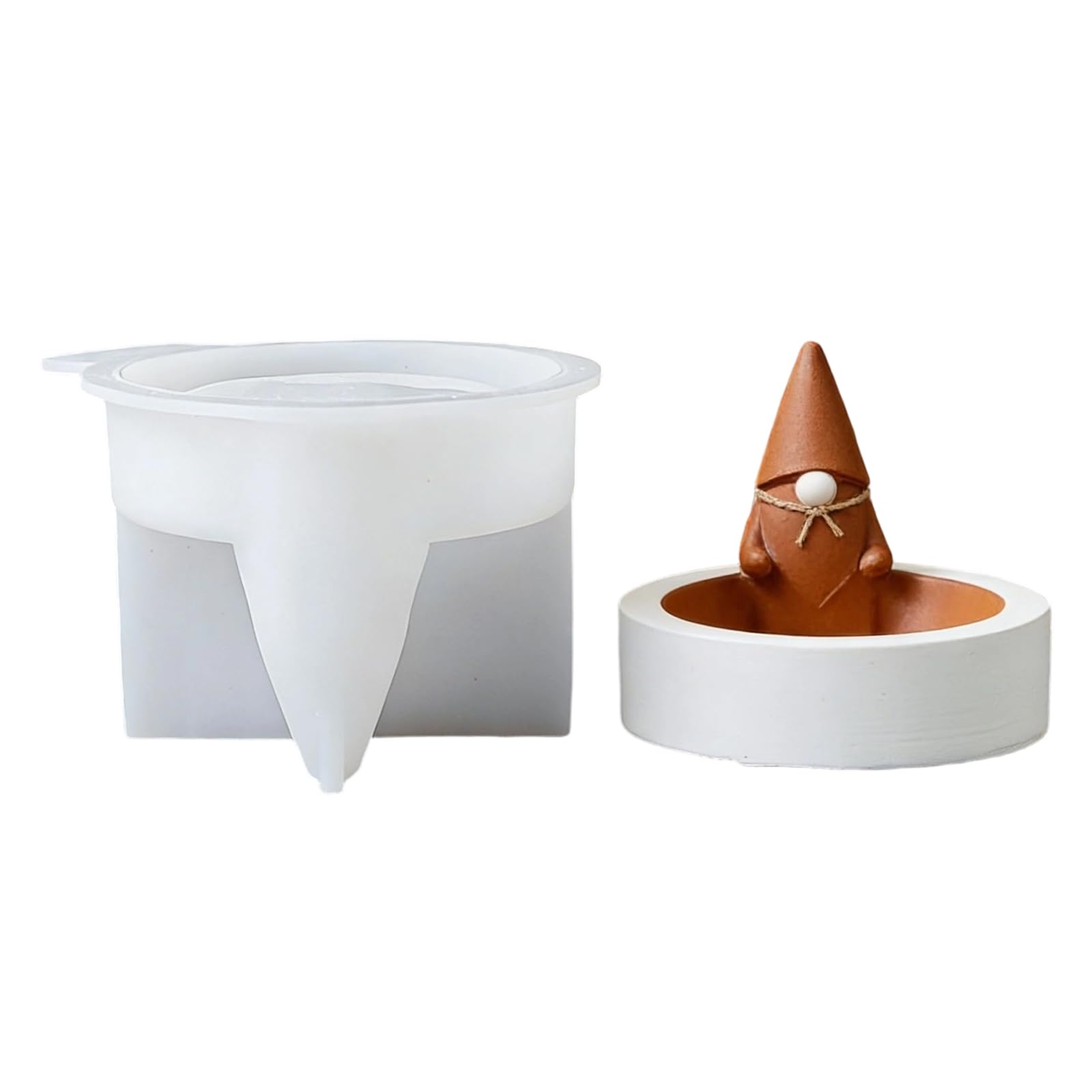 ZEPFJHE Dwarf Holder Silicone for Craft and Decorative Plasters Casting Base