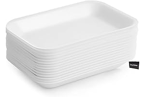 Bits N Things White Foam Meat Trays: The Disposable Trays for Every Kitchen Occasion