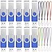 FEBNISCTE USB 2.0 Swivel Flash Drive Memory Stick Pendrive , 256MB, Blue, Pack of 10