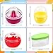 AYCCNH Fruit and Vegetable Storage Containers for Fridge 4 Piece Set, Onion, Lemon, Tomato and Avocado Saver/Holder/Keeper