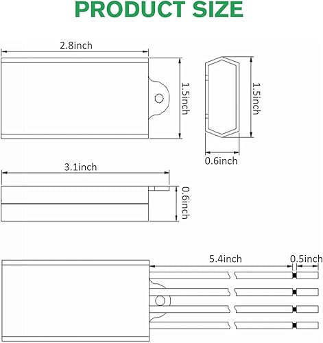 Miniatura 5 de GBAYSA 2 dispositivos de protección contra sobretensiones, protector de sobretensiones para protección contra sobretensiones, pararrayos de bajo