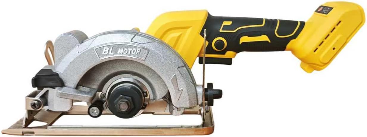 Cordless Circular Saw for Dewalt 20V Battery (No Battery)-Yellow