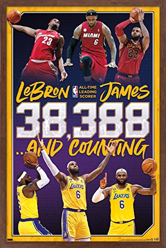 NBA League - LeBron James All-Time Scoring Leader Wall Poster,
