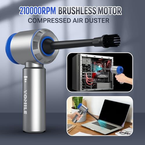 image for Yomile Mini Vacuum Cleaner, 2 in 1 21000PA Brushless Car Vacuum &21000