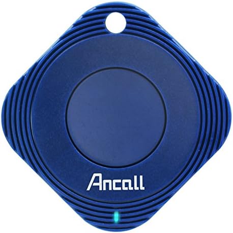 Ancall Smart Tracker, Bluetooth Item Locator, Key finder, Selfie button, Replaceable battery (Blue)