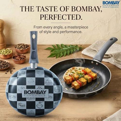 Image of Kala Kruti Non Stick Fry Pan 24 Cm | 1.5 L Deep Fry Pan for Frying, Sauteing & Everyday Cooking | Durable Cookware with Easy Grip Handle | 1 Piece
