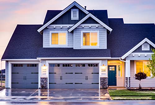 Kingmanta Garage Door Magnetic Decorative Hardware/Fauk Garage Door Hinges And Handle/Garage Door Accents Magnets( 6Pcs) | Black #TOP6