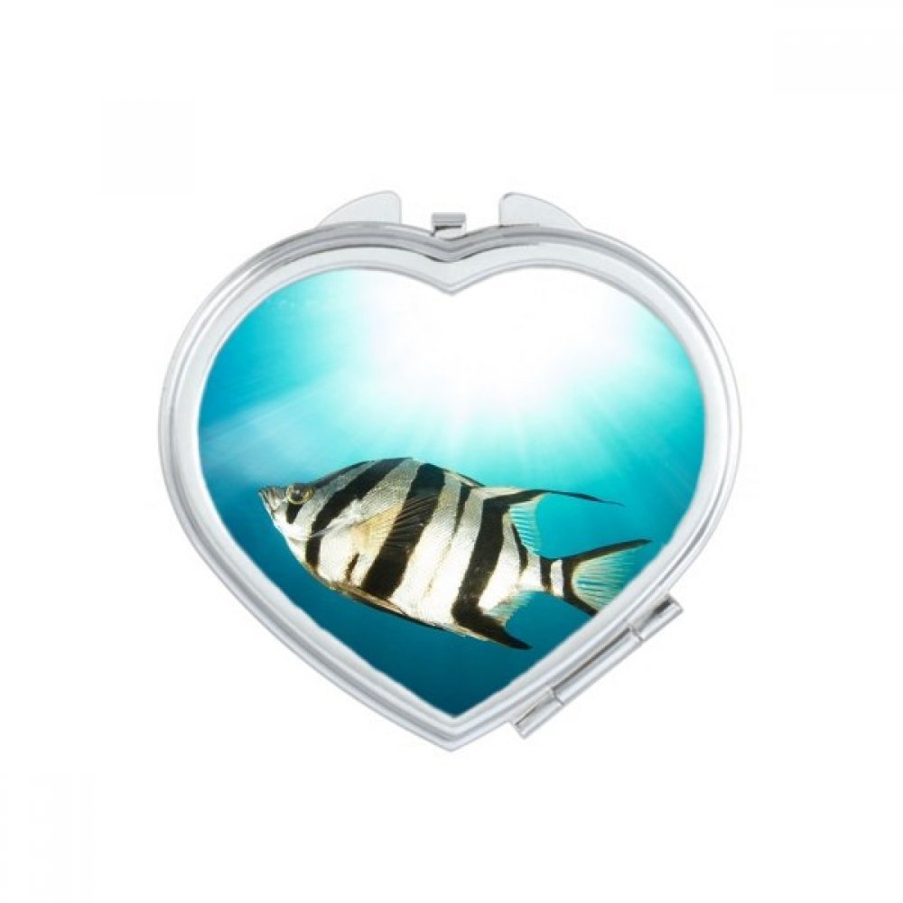 Miroir compact poisson tropical mignon cadeau fait main pour femme