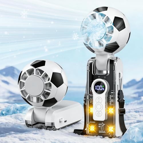 Portable Handheld Turbo Fan Cooling, Rechargeable Soccer