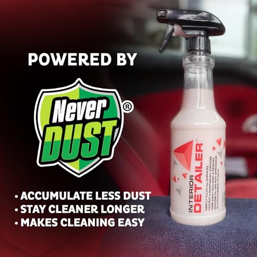 MAXL® Interior Car Cleaner Detailer Spray with NeverDust® Technology Formula (20oz, 1 Pack) - Repels Dust, Wipes Oil, Residue with Matte Finish for Leather, Dash, Trim & Screens - Safe on All Surfaces - Image 4