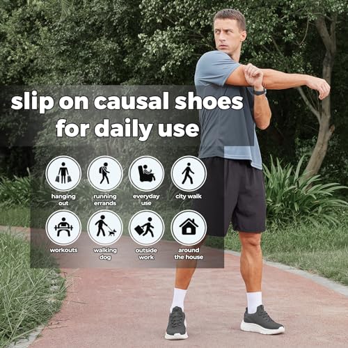 Image of FitVille Extra Wide Slip on Shoes for Men, Lightweight and Breathable Mens Wide Slip on Shoes Max Cushioning