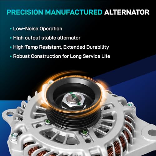 Image of Alternator Compatible for Ford 07-14 Edge, 10-12 Fusion, 08-12 Taurus, for Lincoln 2010 MKS, 07-10 MKX, 07-12 MKZ, for Mercury 08-09 Sable, 3.5L 3.7L, 12V 150A 11273N PG11273 7T4T-10300-AD
