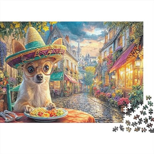 Rompecabezas de 1000 piezas de chihuahua: el juego difícil ideal para tus tardes de relax