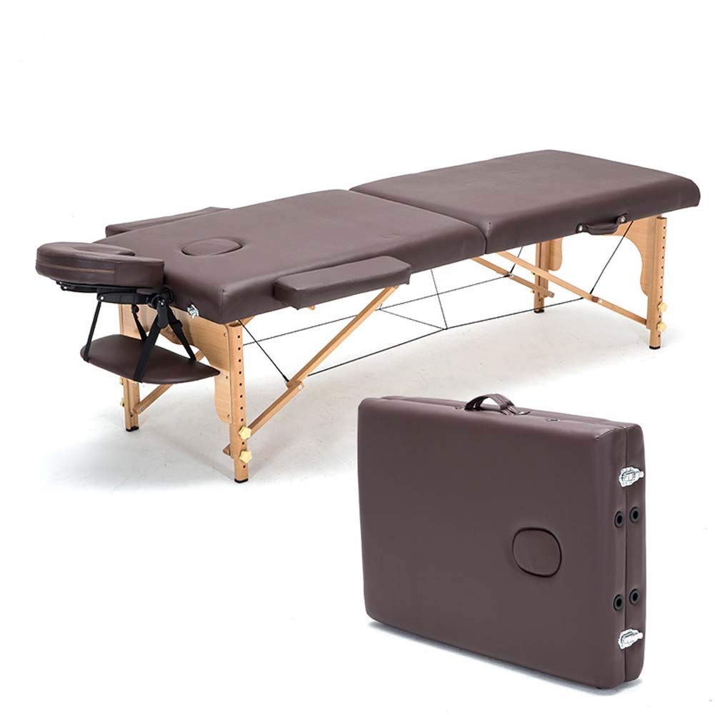 DBSCD Portable Massage Table Professional 2-Section Massage Table Adjustable Facial SPA Bed Tattoo Beauty Salon Device