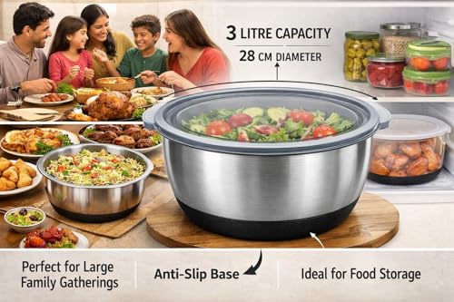 Image of Chef 400 Watts Electric Chopper for Kitchen, Twin Blade Technology, 3000 ml 'chop-n-store' plastic bowl with lid, Vegetable Chopper, Cutter, Chop, Mince, Dice, Whisk, Blend