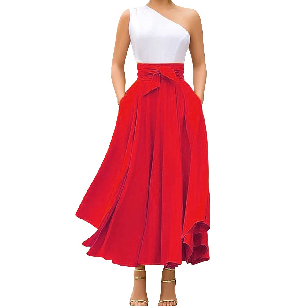 Women's High Waist Long Skirt
