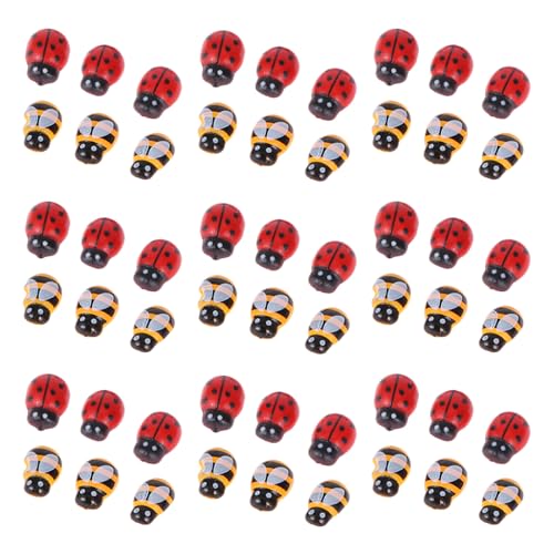 SEWOART 300 piezas Adhesivos de Abejas y Mariquitas para Manualidades DIY Figuritas Mini Planas para Ropa Decoración Creativa Reutilizable para Proyectos Infantiles
