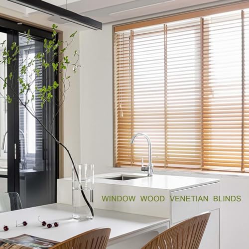 Persianas horizontales de madera maciza oscurecedoras para ventanas y contraventanas 5