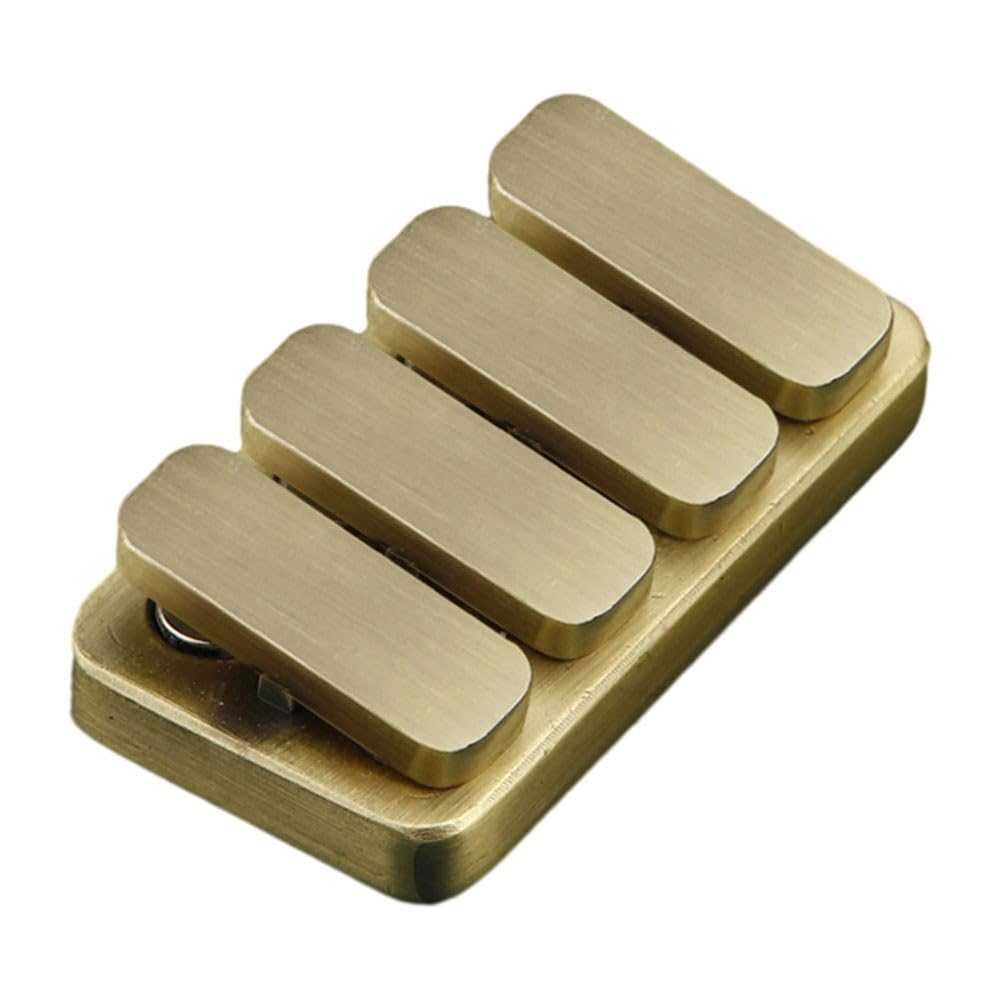 Alloy 4 Keys Piano Keys Fidget Clicker EDC Fidget Slider Adult Metal Fidget Toys Tool Anti-Anxiety Stress Relief Toys Office Desk Toys (Piano Keys)