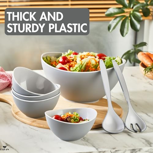 Set de 5 tazones apilables Hakan color gris miniatura 2