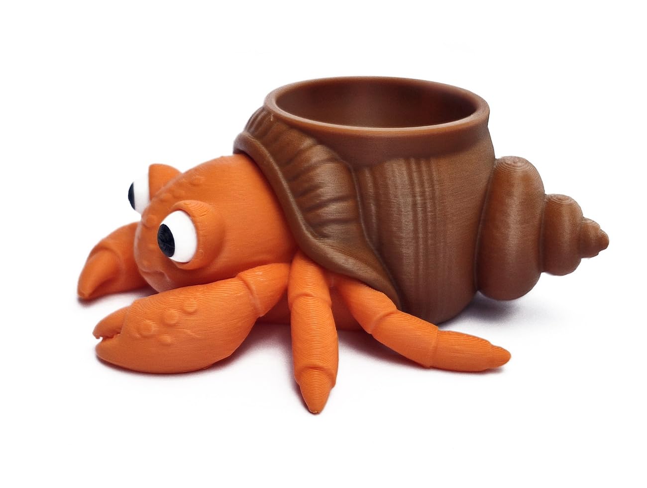 Cheerful Crab Egg Cup & Spoon Holder Colourful Animal Egg Stand for Family Breakfast Table Unique Easter Decoration & Kitchen Decor Ornament Novelty Egg Tray Display (Hermit Crab)