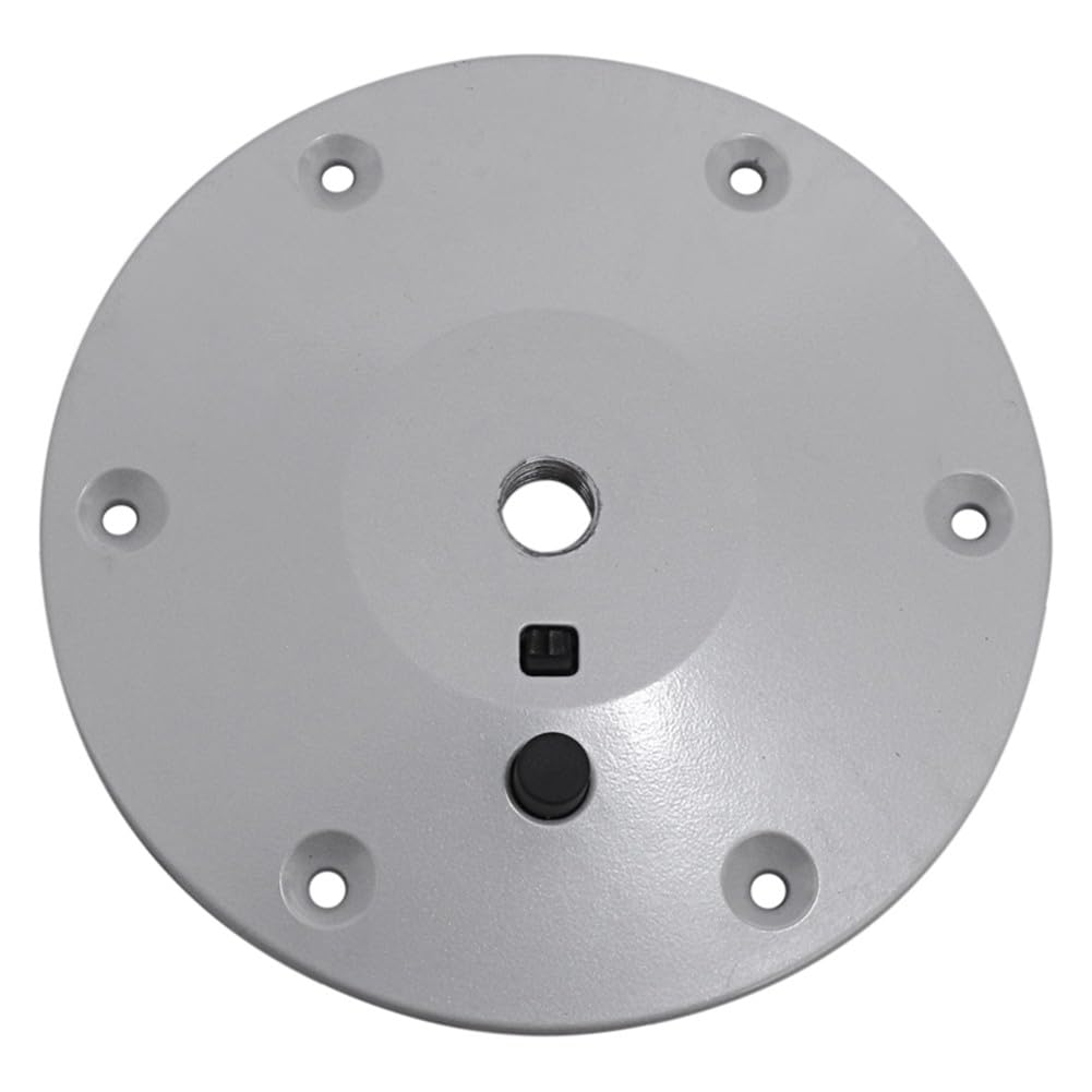 Base telescópica para patas de mesa de caravana, altura ajustable, pedestal de aleación de aluminio con perilla, soporte desmontable para barco, caravana, oficina, color plateado