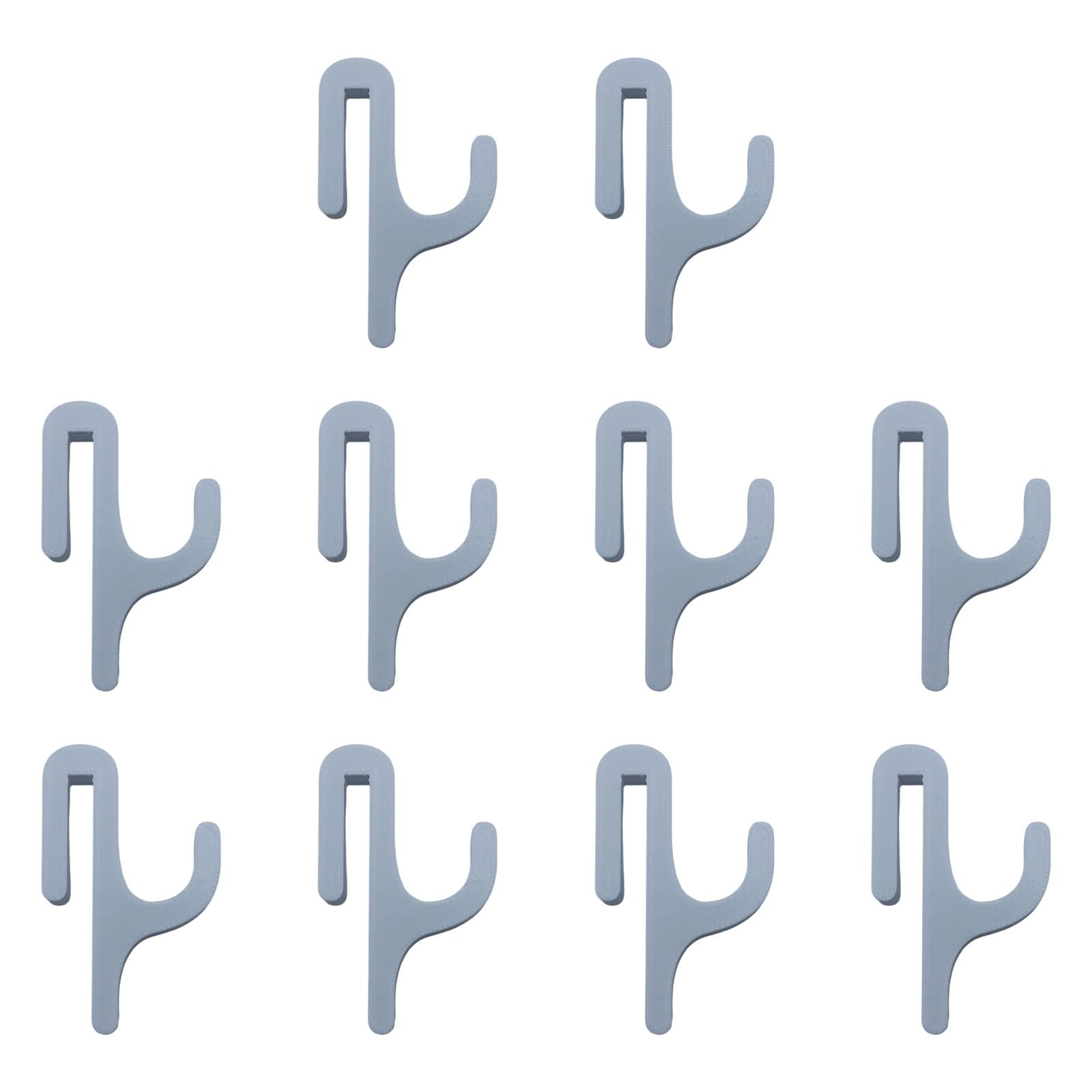 Zxfdsfdbnm Of 10 Multipurpose Shower Hooks Clamp Non Slip Design for Hangings Robes Towels and Toiletries Bathroom Door Hooks