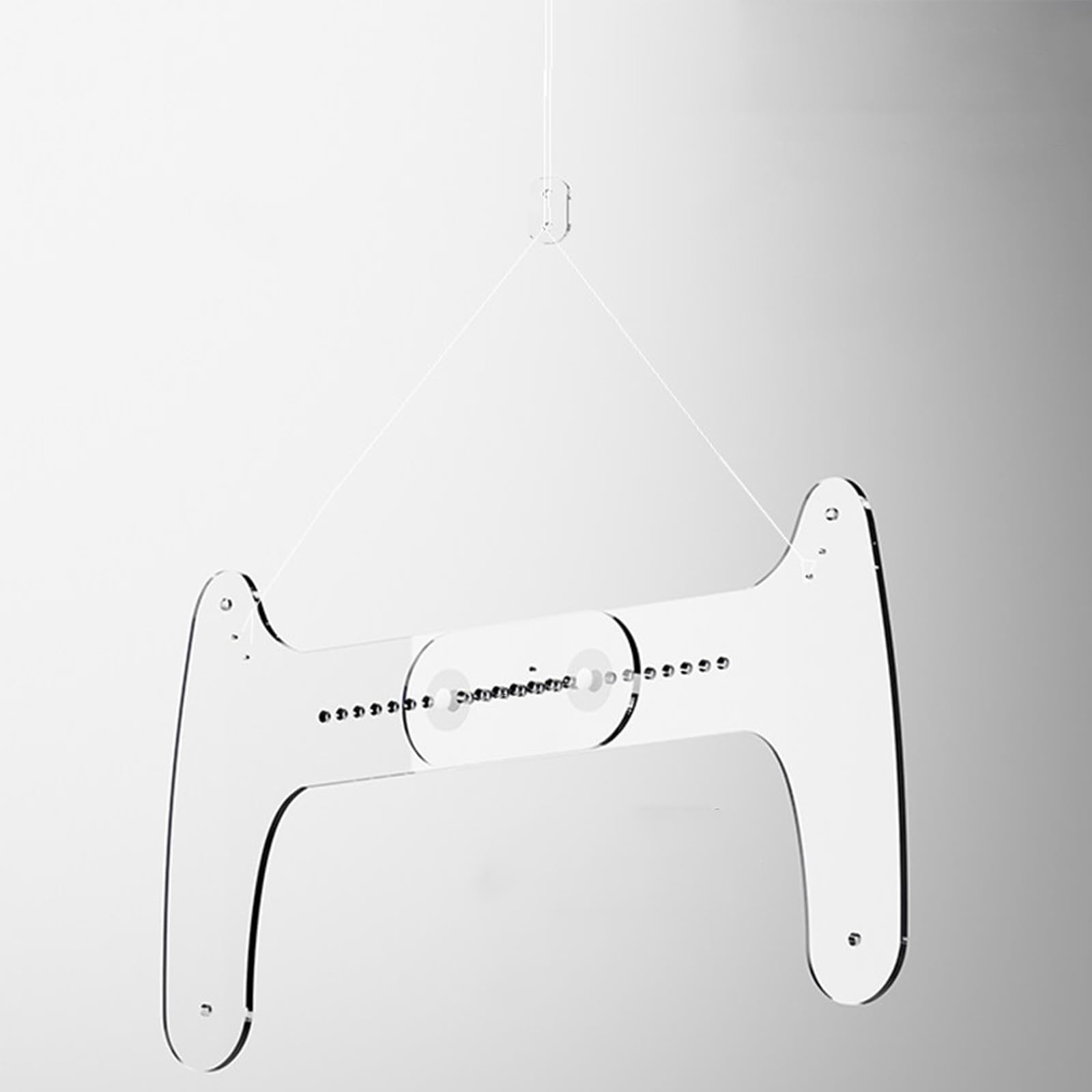 Gjhgnfrdk Men's Pants Mannequin Hanger， Adjustable Invisible Acrylic Hanger For Tops And 38-52Cm(Pants)