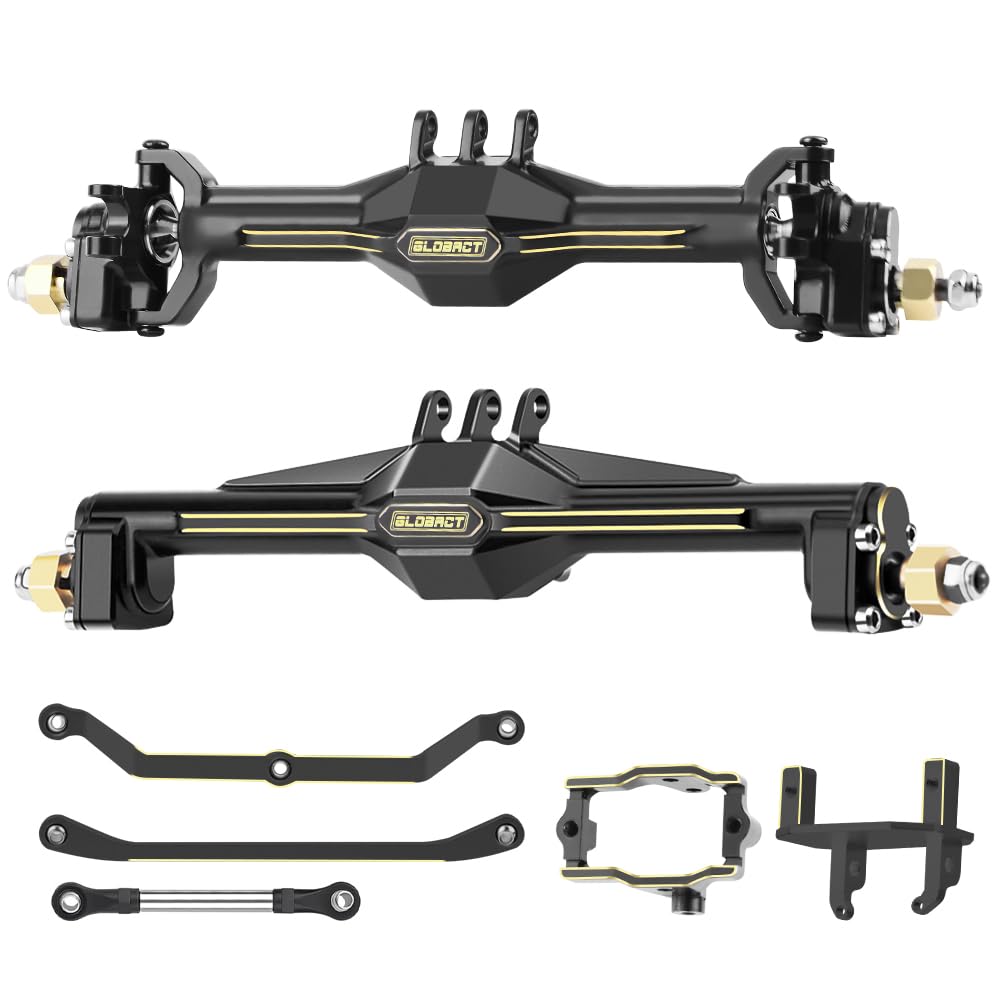 Photo 1 of GLOBACT TRX4M Axles +10mm Brass Axles Set for 1/18 TRX4M, Black