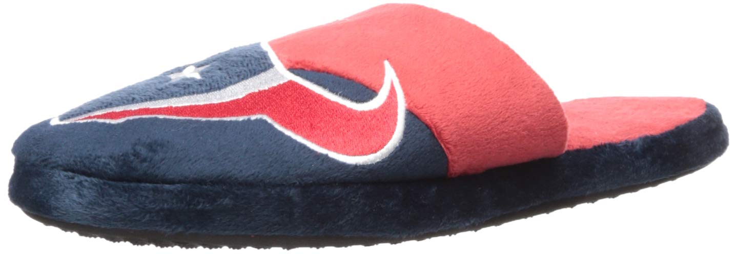 FOCO NFL Houston Texans Unisex Colorblock Slide Slippercolorblock Slide Slipper, Team Color, Medium
