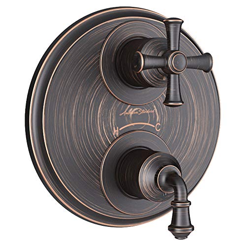 American Standard T052740.278 Delancey Two-Handle Thermostat Trim, Legacy Bronze