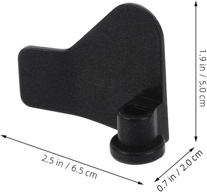 SHOWERORO 2pcs Universal Bread Machine Kneading Paddle Replacement, Non-stick Black Bread Maker Mixing Blades 67x51x17mm for Home Baking Appliances