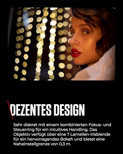 Canon RF 50mm F1.8 STM Objektiv | Kompakt und leicht, hohe Lichtstärke von 1:1,8, kompatibel mit Allen Canon Kameras der EOS R Serie Schwarz – Bild 5